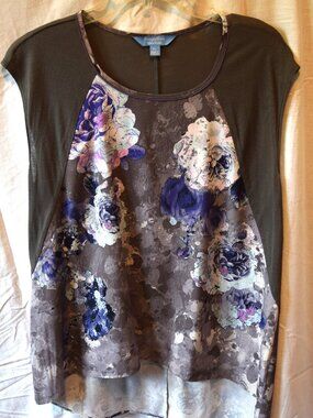 Women's Vera Wang Sleeveless Blouse Top PL